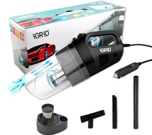 Image of iGRiD BL1010-B Car Vacuum Cleaner (Black)