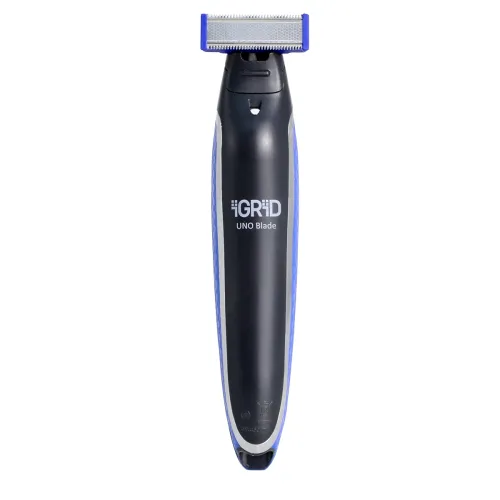 Image of iGRiD UNO Blade Cordless Beard Trimmer for Men with Interchangeable Combs