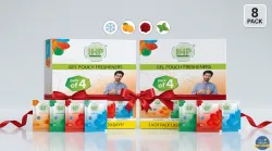 IHP Gel Pouch Air Pocket Freshener Combo OF 2 Sets (2 x 4 Units)
