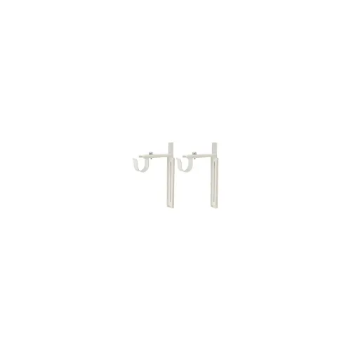 Image of IKEA Betydlig Adjustable Curtain Rod Brackets, Set of 4 (Black)