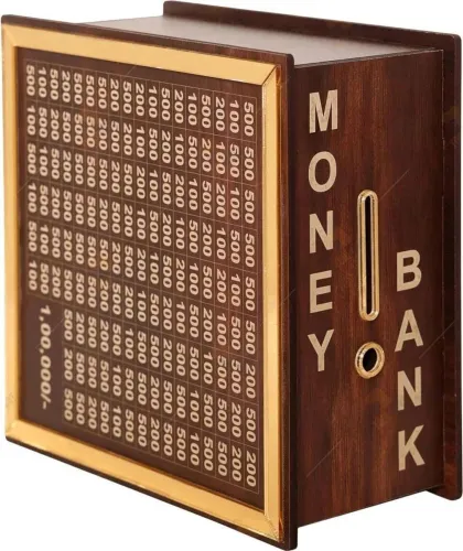 Image of ikkubans Wooden Money Saving Box