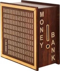 ikkubans Wooden Money Saving Box