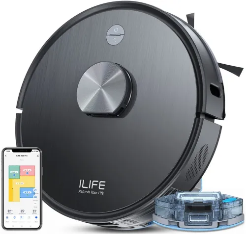Image of ILIFE A20 Pro LiDAR Robot Vacuum & Mop @6500Pa Suction 5200mAh Battery Y' Path Robotic Floor Cleaner with 2 in 1 Mopping