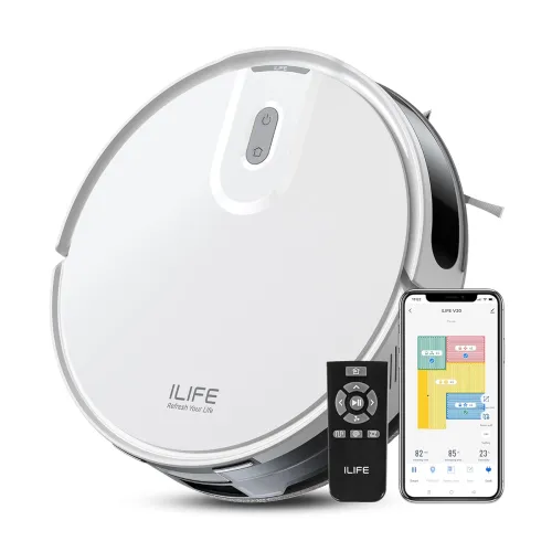 Image of ILIFE V20 Robot Vacuum Cleaner with SoF Laser Navigation 5000Pa Suction