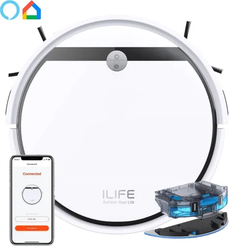 Image of ILIFE V3x Robotic Vacuum Cleaner and Mop With Advanced Gyroscope Navigation Robotic