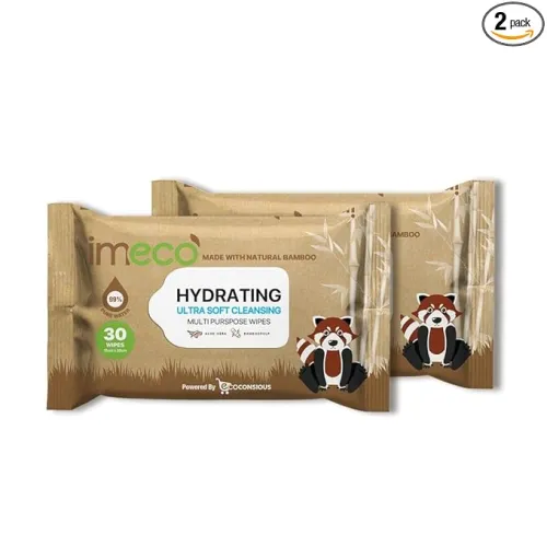Image of IMECO Bamboo Multipurpose Aloe Vera Wet Wipes