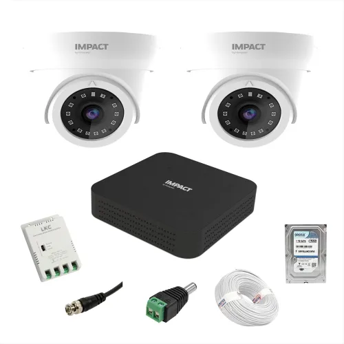 Image of IMPACT BY HONEYWELL 4-Channel 2MP Wired CCTV Kit