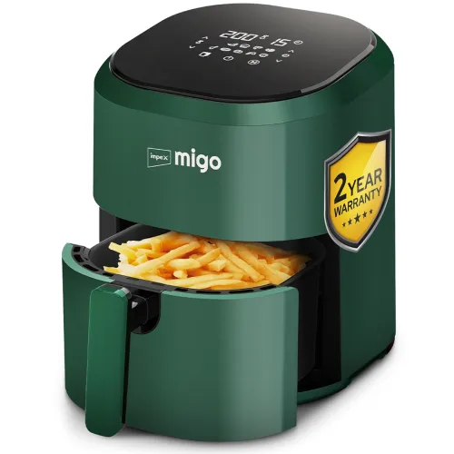 Image of Impex Digital Air Fryer 10 in 1 | 1200 W Oil-free Cooking | 4.5 L Instant Electric Air Fryer for Home Auto Cut Off, Fry,