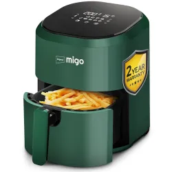 Impex Digital Air Fryer 10 in 1 | 1200 W Oil-free Cooking | 4.5 L Instant Electric Air Fryer for Home Auto Cut Off, Fry, Grill, Roast, Steam, and Bake | 2 Years Warranty