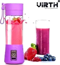 implex mart JX 4 450 W Juicer Mixer Grinder (Portable USB Juicer Rechargeable Makes Shakes, Fruit & Veggie Juices! 58 | 1 Jar | Multicolor)