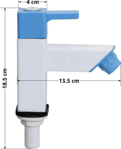 Image of Impulse by Plantex PTMT ES-113 Single Lever Pillar Cock for Bathroom/Kitchen Sink Tap/Basin Faucet Pillar Tap Faucet (De