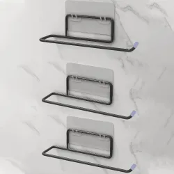 Impulse by Plantex Self Adhesive GI Steel Toilet Paper Roll Holder