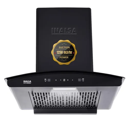 Image of INALSA Kitchen Chimney for Home Auto clean| Filterless Chimney| Motion Sensor & Touch Control| 60 cm 1250 m³/ hr Suction