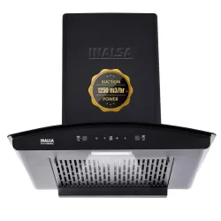 INALSA Kitchen Chimney for Home Auto clean| Filterless Chimney| Motion Sensor & Touch Control| 60 cm 1250 m³/ hr Suction
