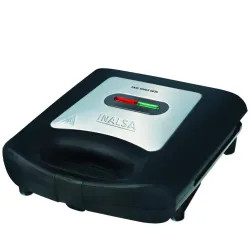 Inalsa Easy Toast INOX 750W 2-Slice Sandwich Maker - Black/Silver