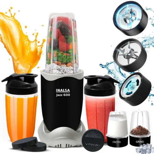 Image of INALSA Jazz 600 Blender Mixer Grinder 600W 