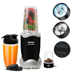 INALSA Mixer Grinder | 3 Jar & 600 W Copper Motor | Blenders for Smoothies and Juices | Smoothie Maker Blender | Nutri B