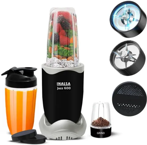 Image of Inalsa Jazz 600W Mixer Grinder with 3 Jars