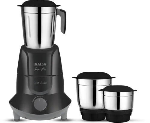 Image of Inalsa Jazz Pro 550 W Mixer Grinder  (Jazz Pro | 3 Jars | Black)