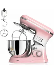 Inalsa Kratos DualTone Pink|Stand Mixer |1200W|5L SS Bowl|Baking,Cake