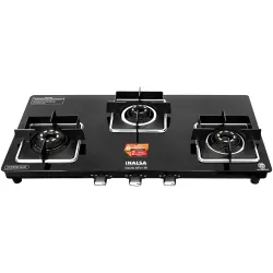 INALSA Premium Slim Gas Stove 3 burners Glasstop