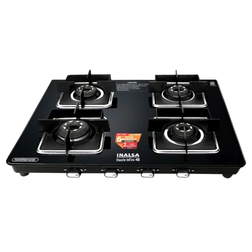 Image of INALSA Premium Slim Gas Stove 4 burners Glasstop