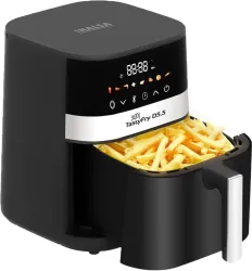 Inalsa Tasty Fry D5.5 ,1400W,Air Crisp Technology,Air fry,Bake,Roast,Reheat,Dehydrate Air Fryer (5.5 L)
