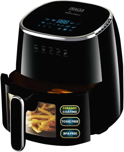 Image of Inalsa Tasty Fry CDW 5.5 L – Ceramic‑Basket Air Fryer