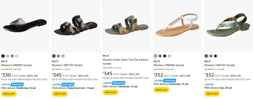 Image of Inc.5 Women's Footwear at minimum 85% Discount