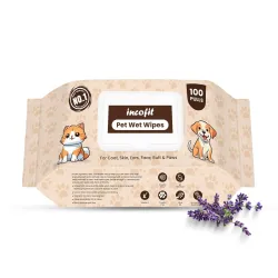 Incofit Anti-Bacterial 100 Pulls Pet Wet Wipes