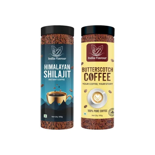 Image of India Flavour Premium Shilajit And Butterscotch Instant Coffee 100g Pack 2