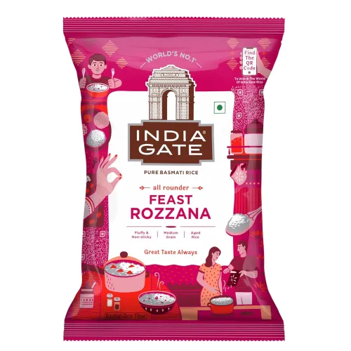 Image of India Gate Basmati Rice Pouch, Rozzana, 1kg