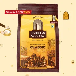 INDIA GATE Gold Standard Classic Extra Long Grains Basmati Rice (1 kg)