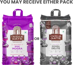 INDIA GATE 1 Cup Serves 5 Mogra Basmati Rice (Polished) (10 kg)