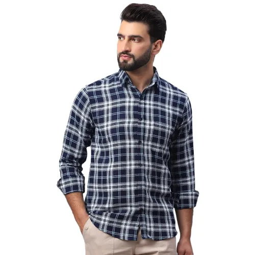 Image of Indian Needle Men's Striped Regular Fit Shirts