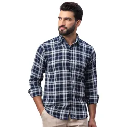 Indian Needle Mens Striped Regular Fit Shirts