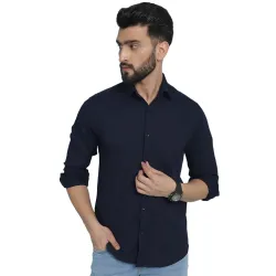 Indian Needle Mens Striped Regular Fit Shirt