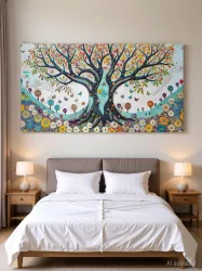 Indianara Panoramic Large Canvas Art Painting 