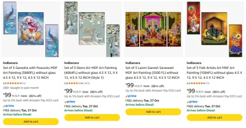 Image of Indianara Set of 3 starting ₹99 