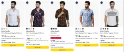 Indian Needle Mens Shirts at minimum 90% Discount