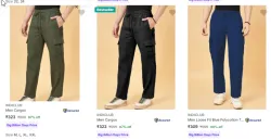 Indiclub Men Cargo Trouser Minimum 70% Discount