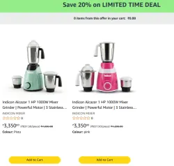 Indicon Alcazar 1000W Mixer Grinder