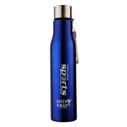 INDICRAFT Stainless Steel Water Bottle 1 litre, Water Bottles For Fridge, School,Gym,Home,office,Boys, Girls, Kids, Leak Proof(MULTICOLOUR,1000 ML, SET OF 1, Model-Diana)