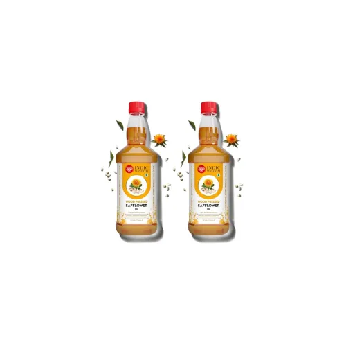 Image of IndicWisdom Wood Pressed Safflower Oil 1 Liter