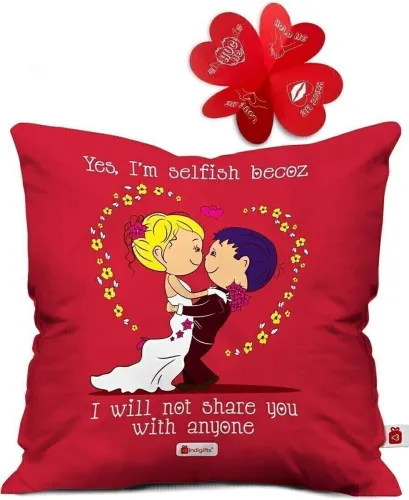Image of Indigifts Cushion, Greeting Card Gift Set
