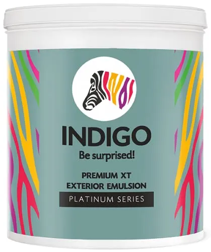 Image of Indigo Premium XT Emulsion Platinum Series – High-performance exterior emulsion with rich matt finish – 1 L Super White