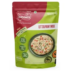 INDIMIX Instant Uttapam Mix 500g | Ready-to-Cook South Indian Breakfast | Soft & Fluffy Uttapam in 3 Easy Steps | Authen