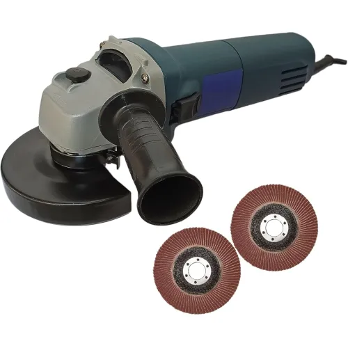 Image of Inditrust Dumdaar 1pc DM 950W Electric angle grinder machine with Flap 2pc wheel