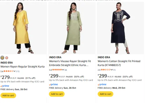 Image of Indo Era Women Upto 93% Discount