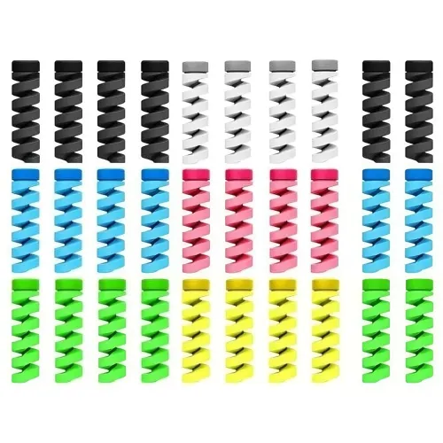 Image of Inefable (30 Pcs) Multicoloured Protection Cable